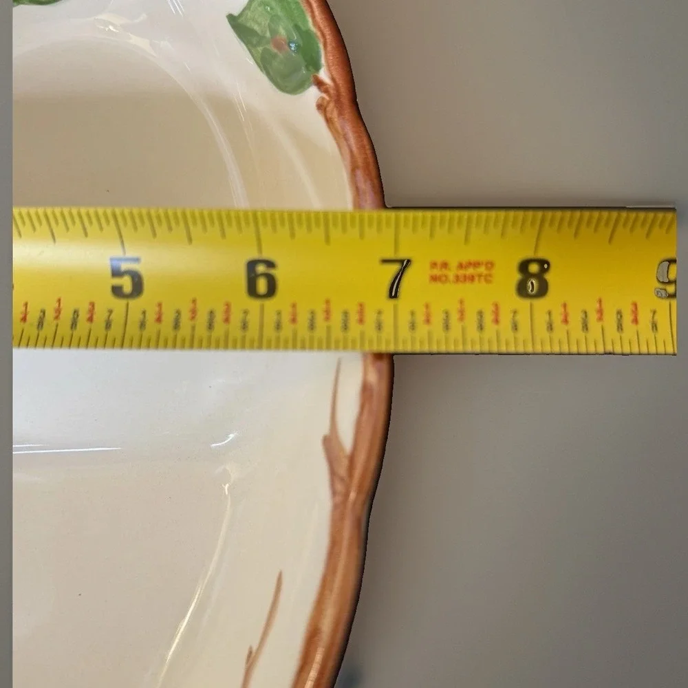 VTG Franciscan Apple Oval Divided Serving Bowl Gladding McBean TV Screen Mark
